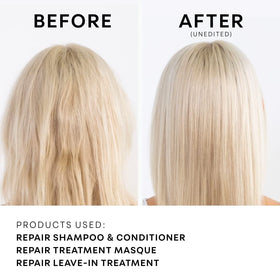 NatureLab.TOKYO detangling in action while brushing for smoother hair