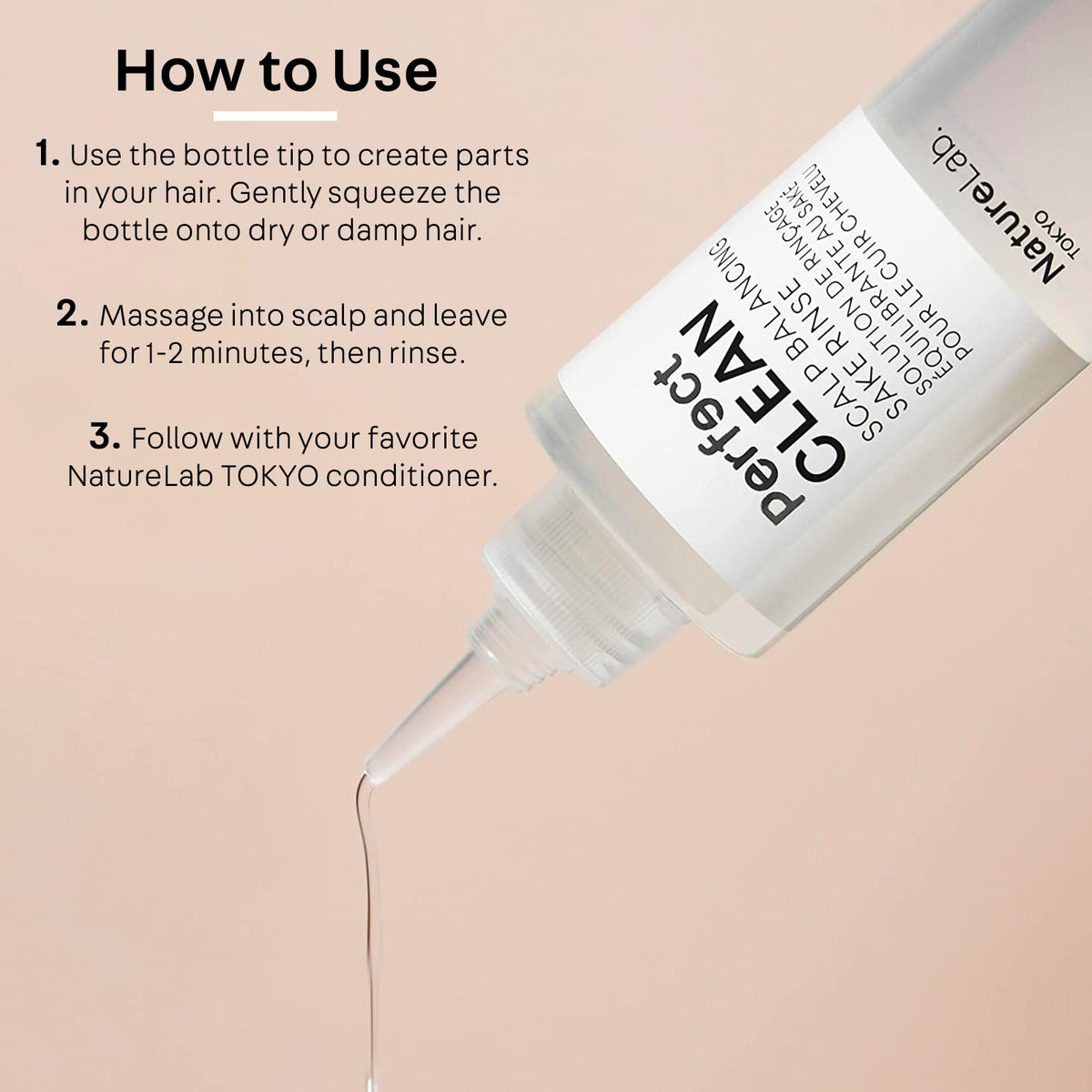 NATURELAB. TOKYO ginseng root close-up showing nourishing botanical support to roots