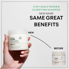 NatureLab.TOKYO scalp massage with foam showing effective lather and cleansing action