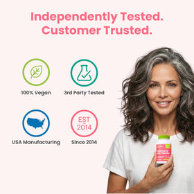 Naturenetics styled hair and nails image suggesting strength