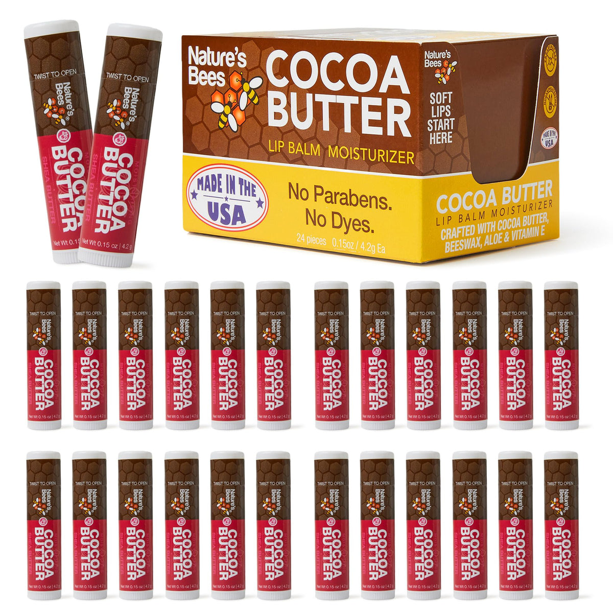 Nature's Bees front packaging showing 24-count for easy supply