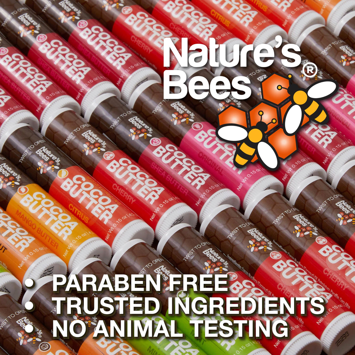 Nature's Bees next to a coin illustrating pocket-friendly size