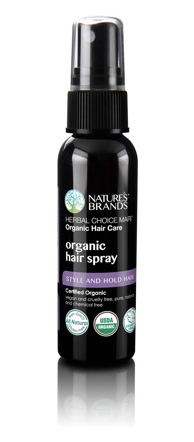 Nature's Brands front bottle view showing organic label and travel-size benefit