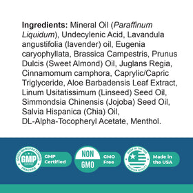 Nature’s NutriWave Blinzador applied on skin showing quick-dry absorption benefit