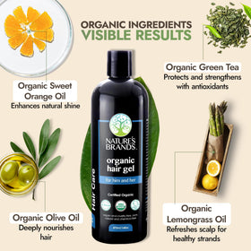 Nature's Brands close-up gel texture highlighting smooth consistency and easy spread