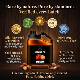 Naturevibe Botanicals product label detail highlighting purity and ingredient transparency benefit