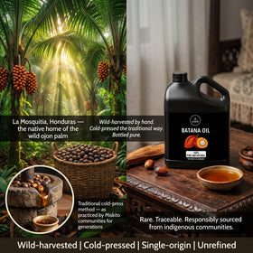 Naturevibe Botanicals pouring Batana oil into hand for easy application benefit