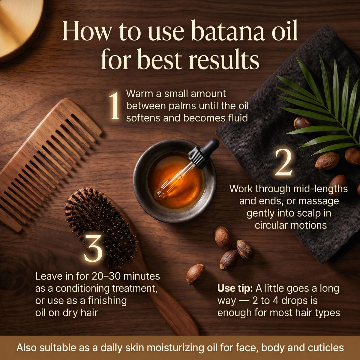 Naturevibe Botanicals applying oil to scalp to hydrate and soothe benefit