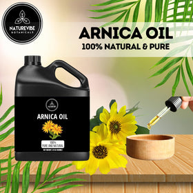 Naturevibe Botanicals arnica oil jar open with resealable lid showcasing freshness preservation