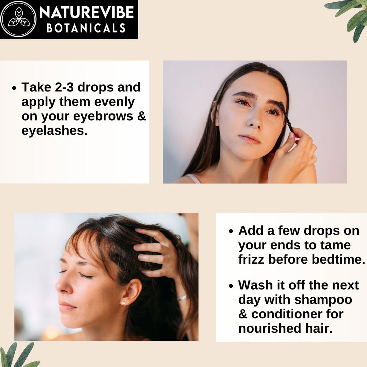Naturevibe Botanicals close-up droplet showing smooth texture and easy spread