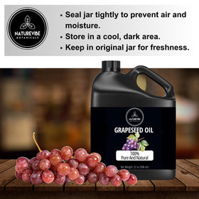 Naturevibe Botanicals bottle next to common items showing 32oz scale
