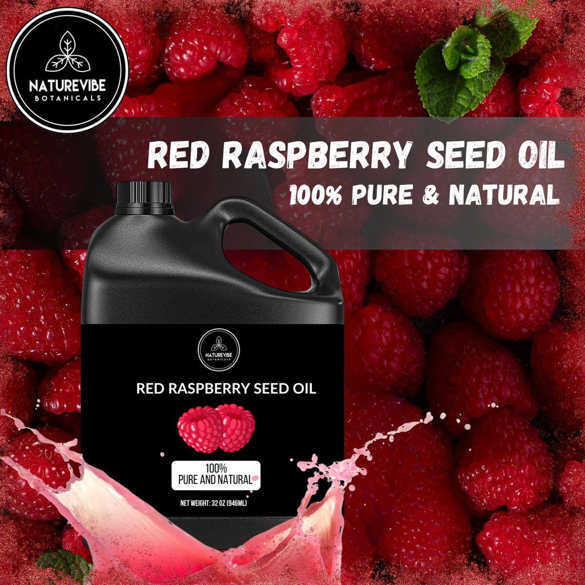 Naturevibe Botanicals jar open displaying resealable lid and freshness preservation