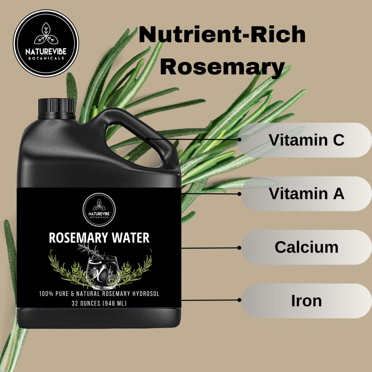 Naturevibe Botanicals mist on hair demonstrating lightweight hydration and easy styling