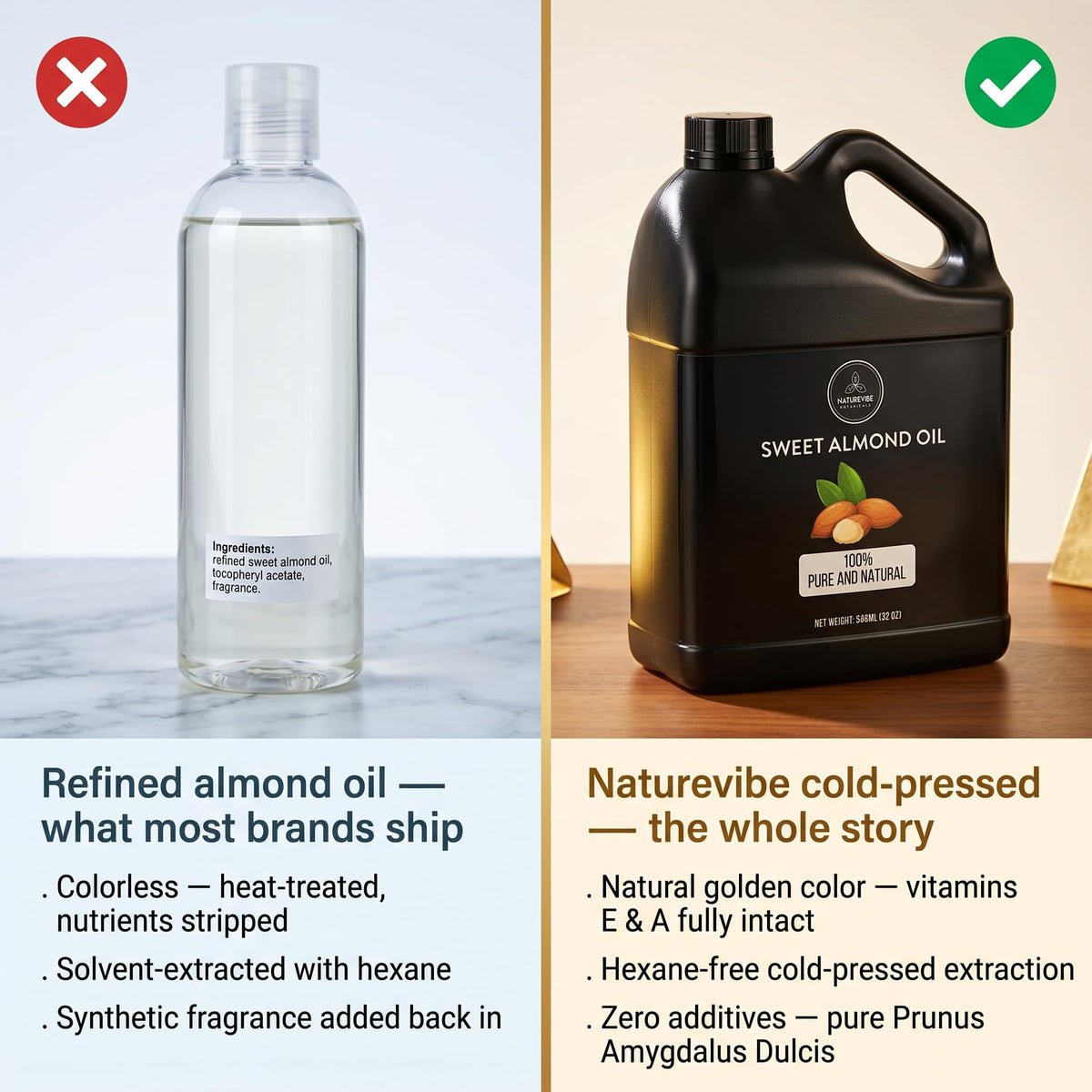 Applying Naturevibe Botanicals oil to hair illustrating conditioning and shine benefit