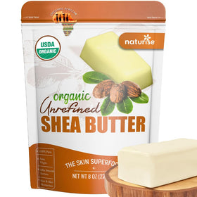 Naturise shea butter jar front view showing clean packaging and pure product benefit