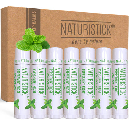 Naturistick front packaging of peppermint 7-pack showing convenience