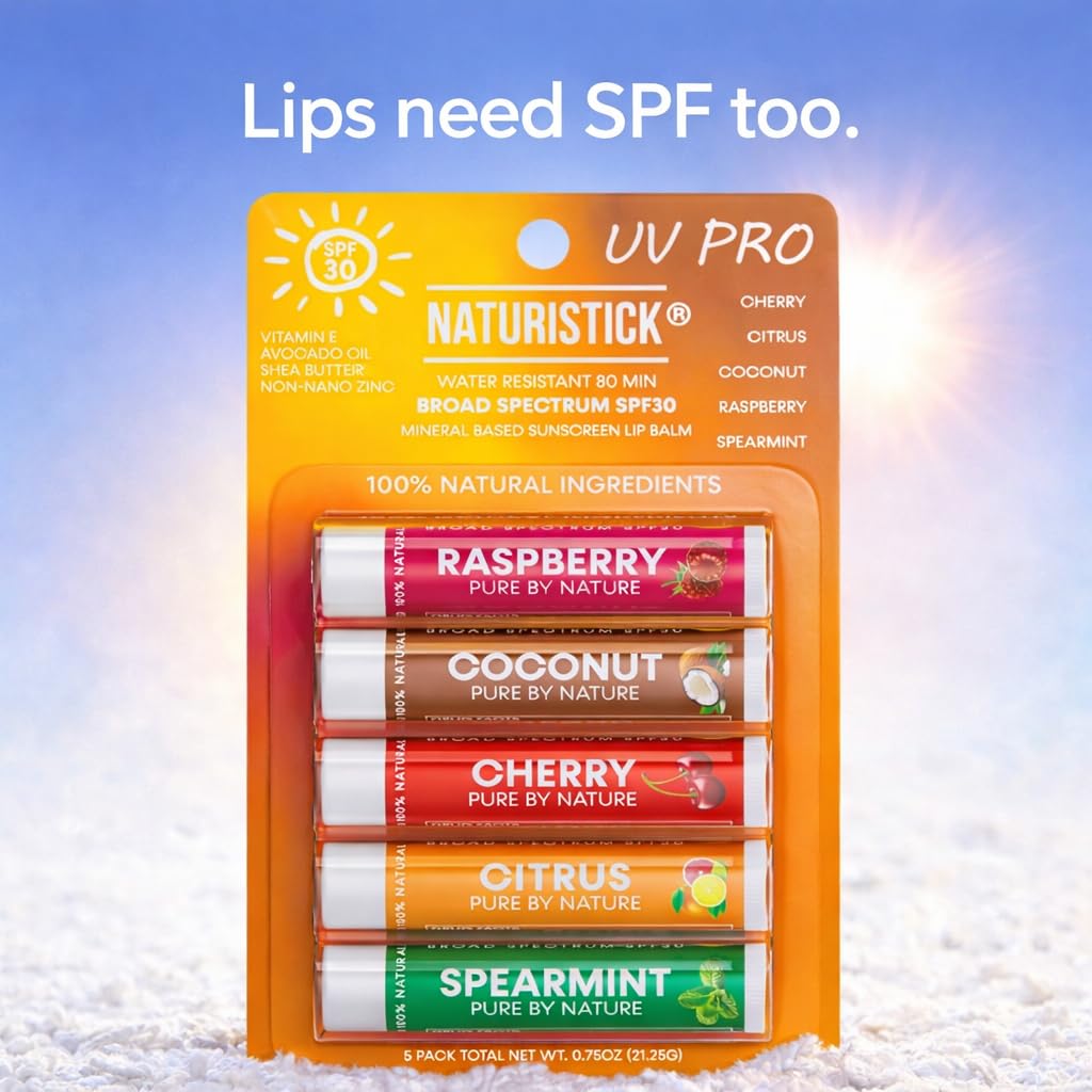 Naturistick UV Pro flavor array of Raspberry Coconut Cherry Citrus Spearmint offering choice benefit