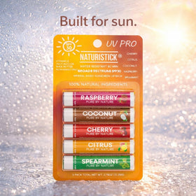 Naturistick UV Pro open stick texture close-up demonstrating smooth, protective layer benefit