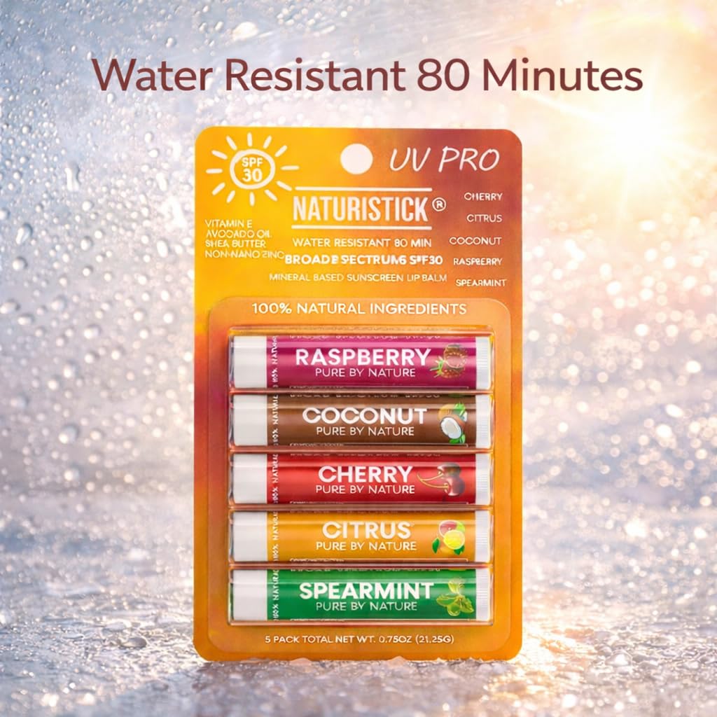 Naturistick UV Pro size comparison next to a coin showing compact, travel-ready benefit