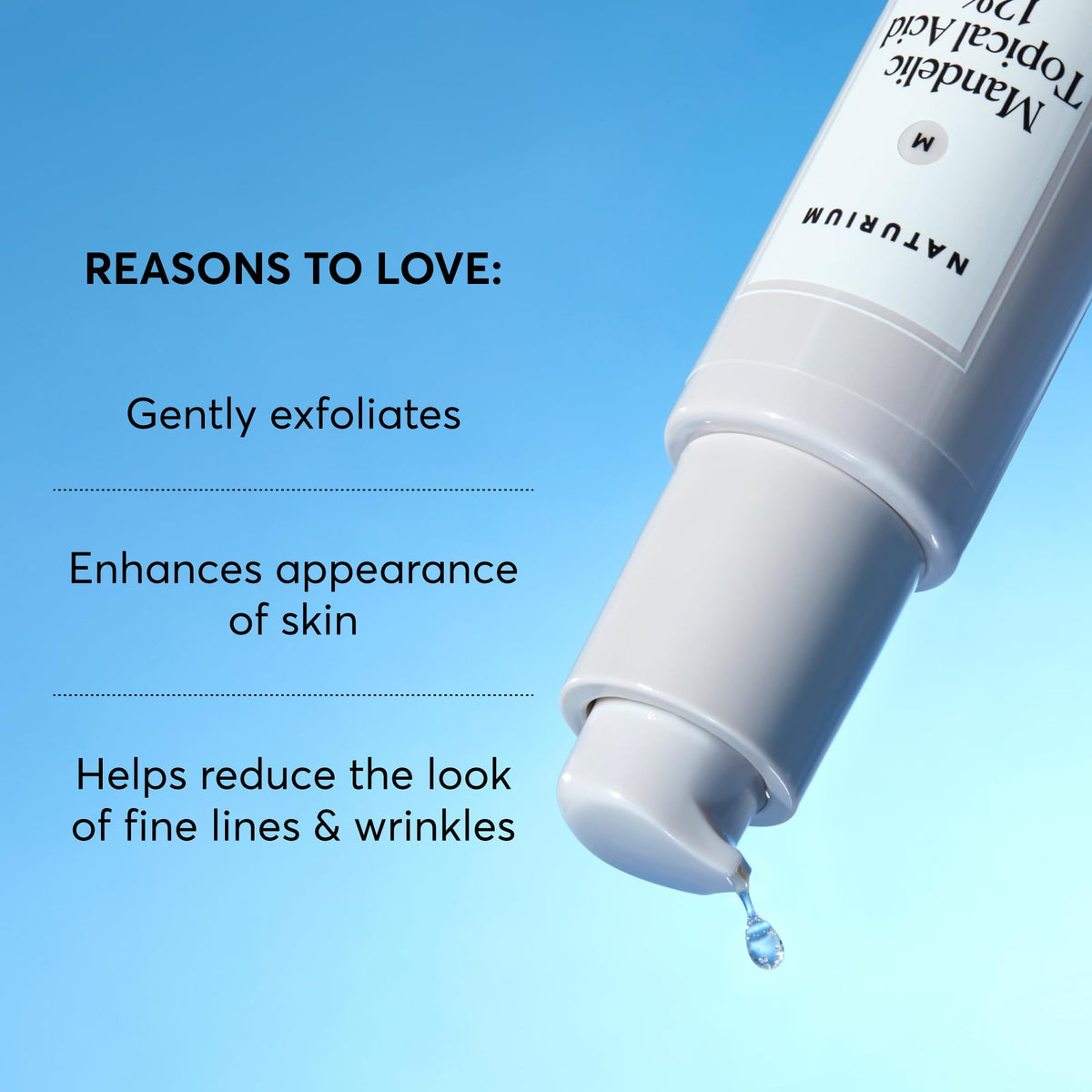 Naturium application on hand showing product spread and lightweight absorption