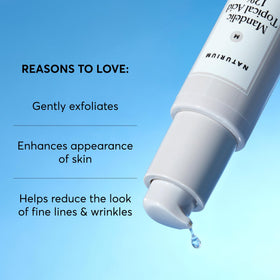 Naturium application on hand showing product spread and lightweight absorption