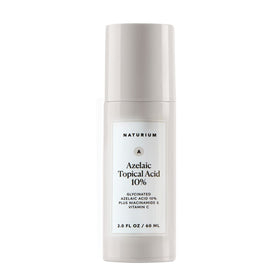 Naturium front packaging showing bottle and product benefits for clearer skin