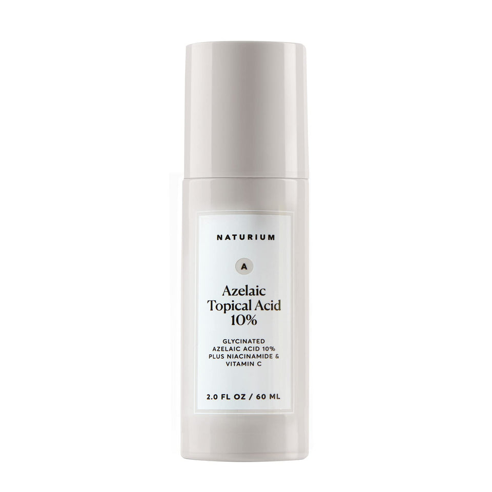 Naturium front packaging showing bottle and product benefits for clearer skin