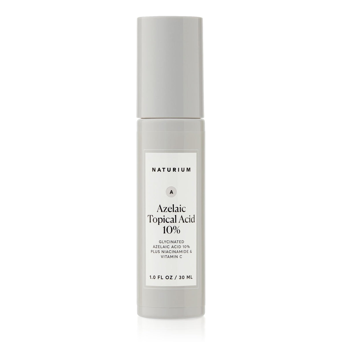 Naturium application on jawline showing targeted use for redness and texture