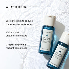 Close-up of Naturium label details emphasizing formulation and strength