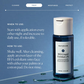 Naturium bottle on bathroom counter signaling daily skincare integration