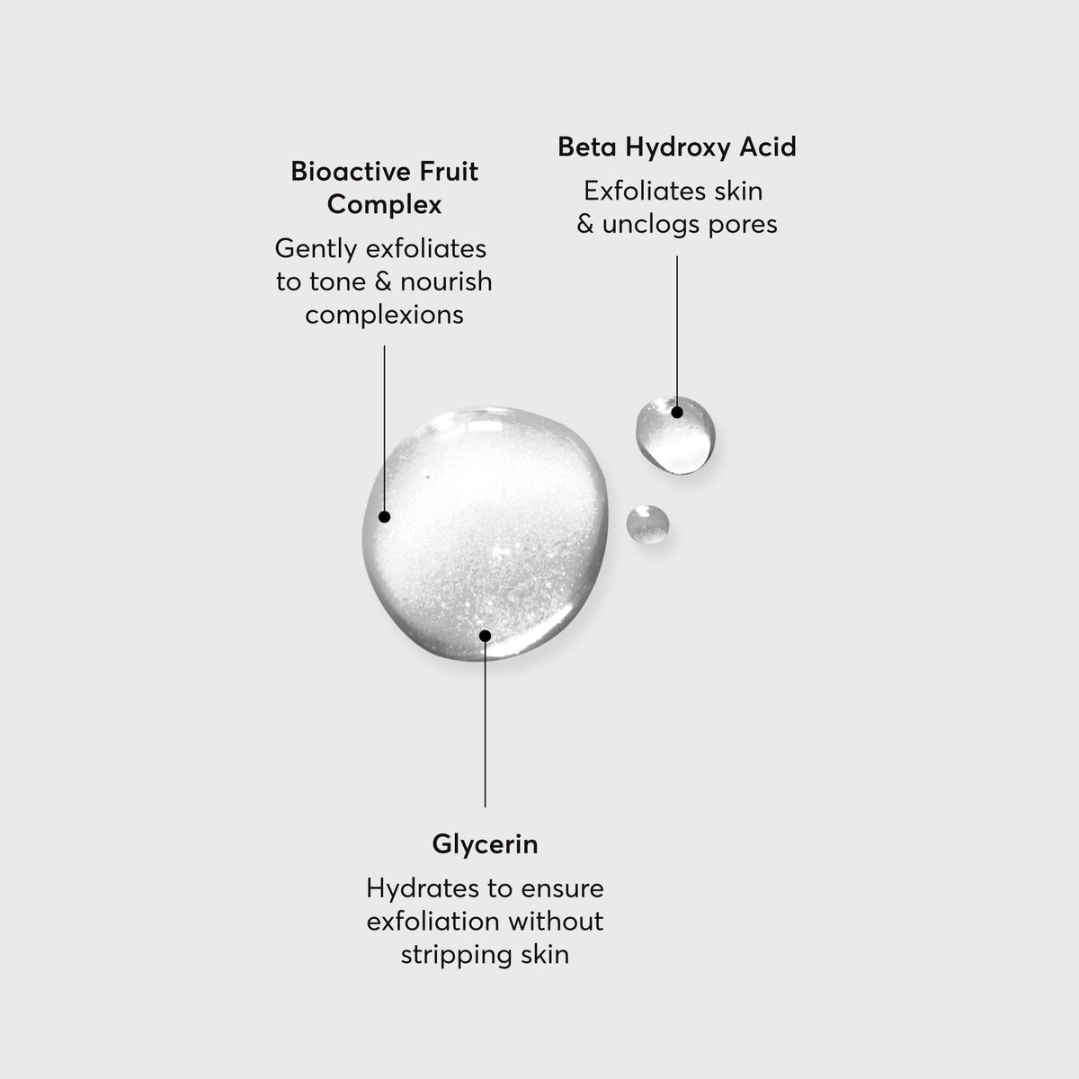 Naturium liquid texture pouring to highlight lightweight, non-greasy feel