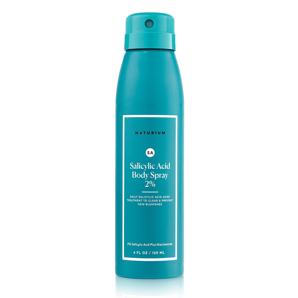 Naturium front packaging showing 2% salicylic acid and 4 oz size, clear benefits