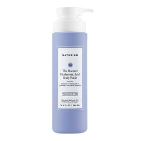 Naturium front bottle view showing clear label and hydrating benefits