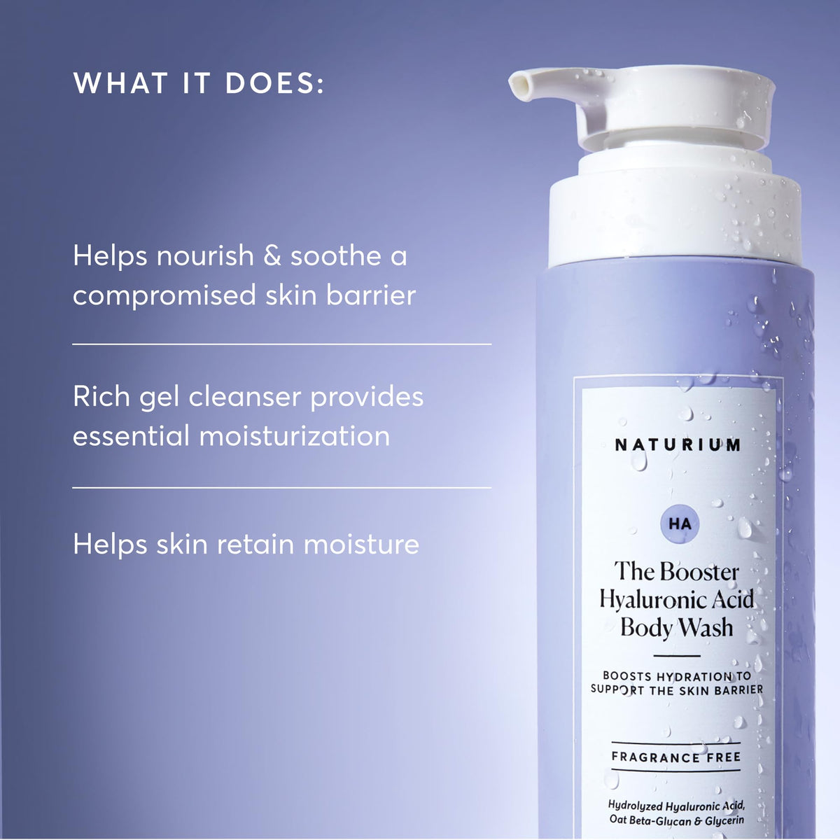 Naturium gel texture close-up showing rich hydrating consistency