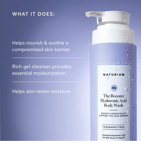 Naturium gel texture close-up showing rich hydrating consistency