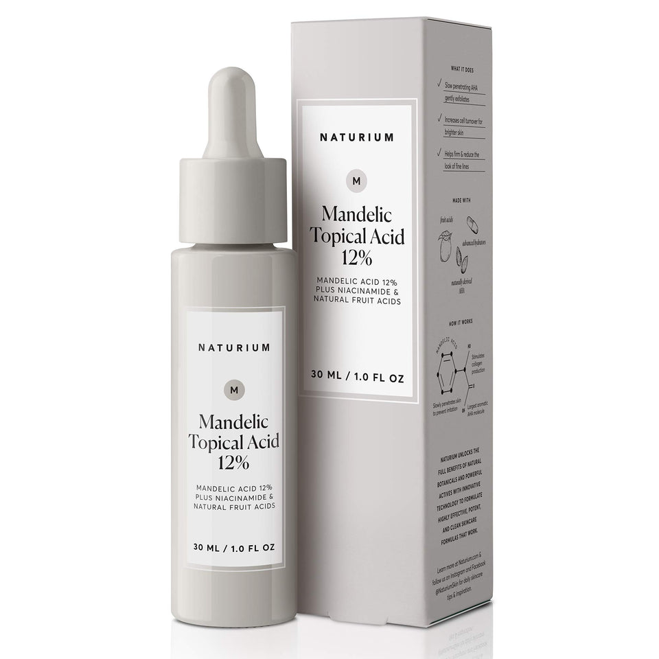 Naturium bottle front view showing clean label and daily exfoliant benefit
