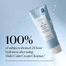 Detailed shot of Naturium cleanser label highlighting key ingredients and National Eczema Association acceptance