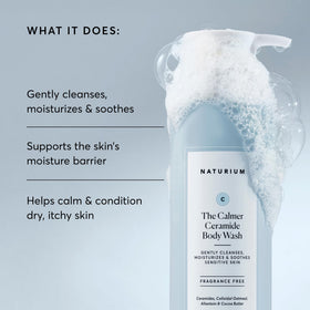 Naturium pump dispensing wash emphasizing easy, controlled application
