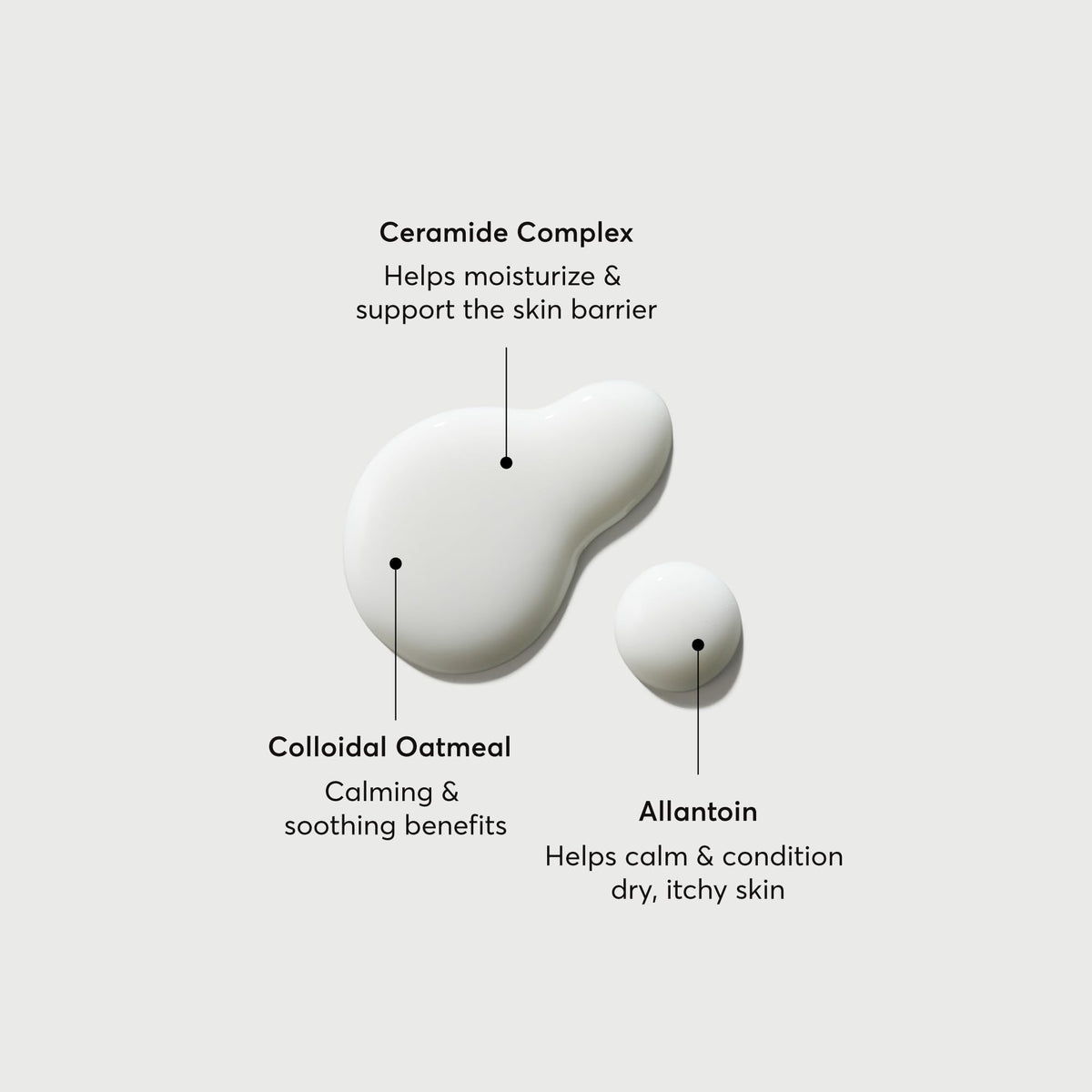 Naturium creamy texture close-up illustrating gentle moisturizing lather