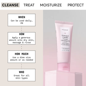 Naturium close-up texture of creamy gel-to-oil demonstrating silky spreadability benefit