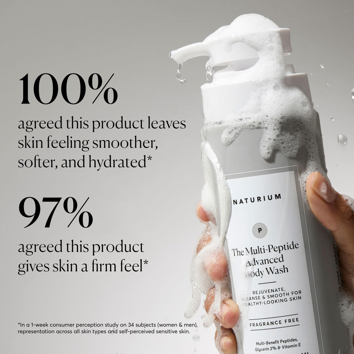 Naturium cream texture closeup highlighting peptide-rich formula for softness