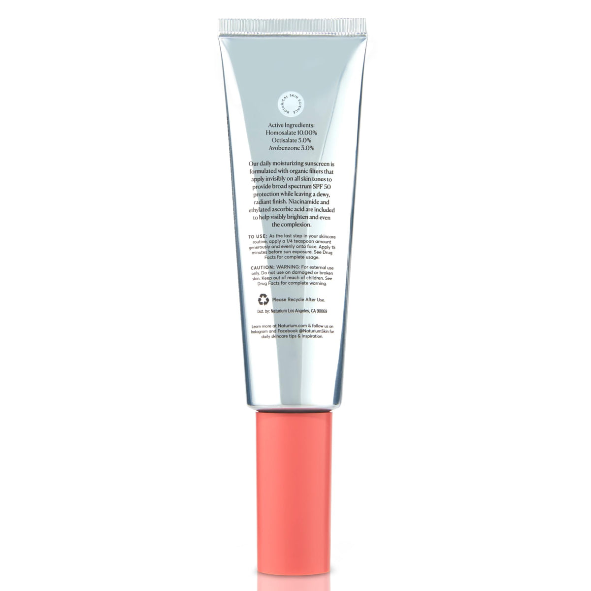 Naturium applied under makeup showing priming and smoothing benefit
