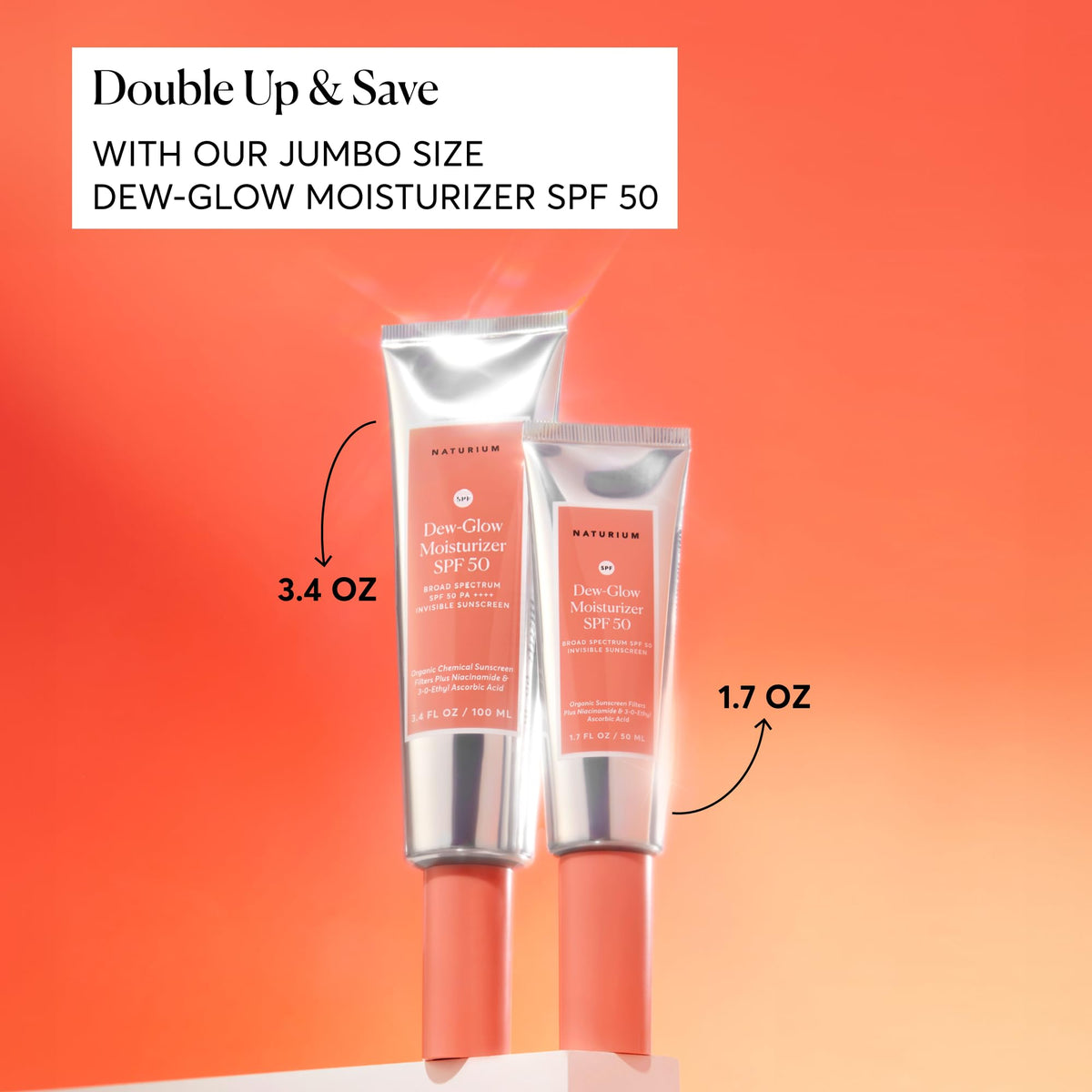 Naturium dip cap close-up highlighting 1/4 teaspoon application guide