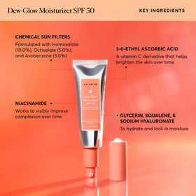 Naturium on model demonstrating dewy finish and natural radiance