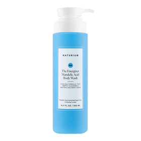 naturium front bottle showing branding and 16.9 oz size, clear product benefit