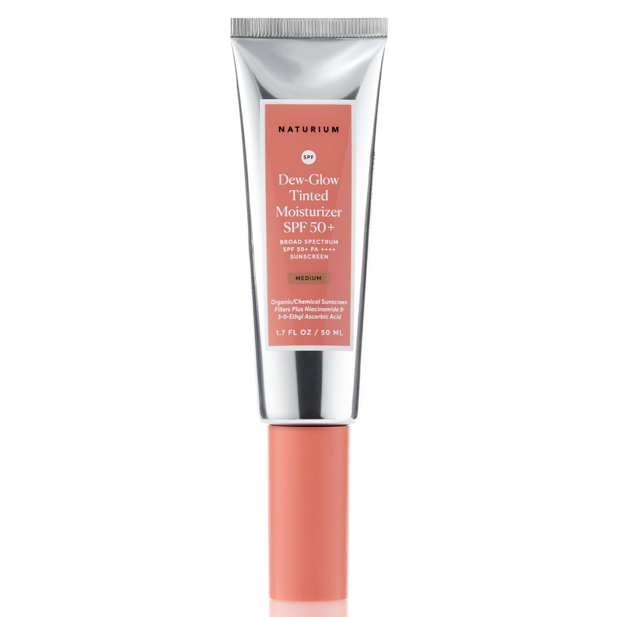 Naturium front packaging showing the medium tinted moisturizer and SPF benefit