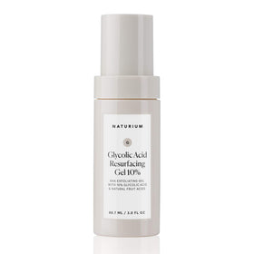 Naturium fruit acids ingredient display emphasizing natural AHAs and gentle exfoliation