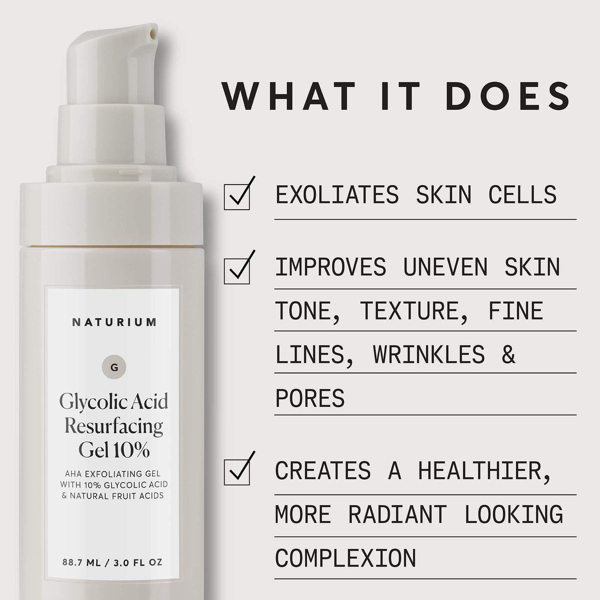 Naturium gel texture close-up highlighting lightweight, non-greasy feel for quick absorption