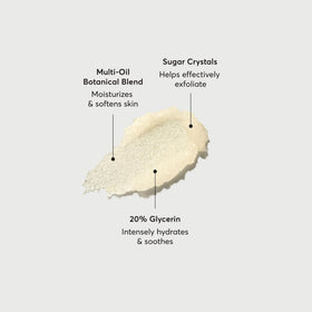 Naturium open jar texture highlighting cushion-like scrub and softening effect