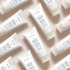 Naturium ingredients label close-up highlighting 10% glycolic acid and shea butter
